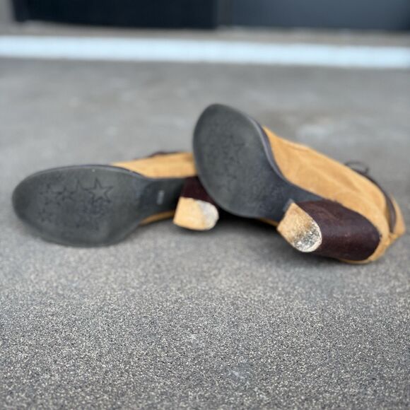 Latigo Frieda Block Heel Lace Up Booties Ankle Boots Suede Women’s 6 1/2 Boho - Picture 4 of 5